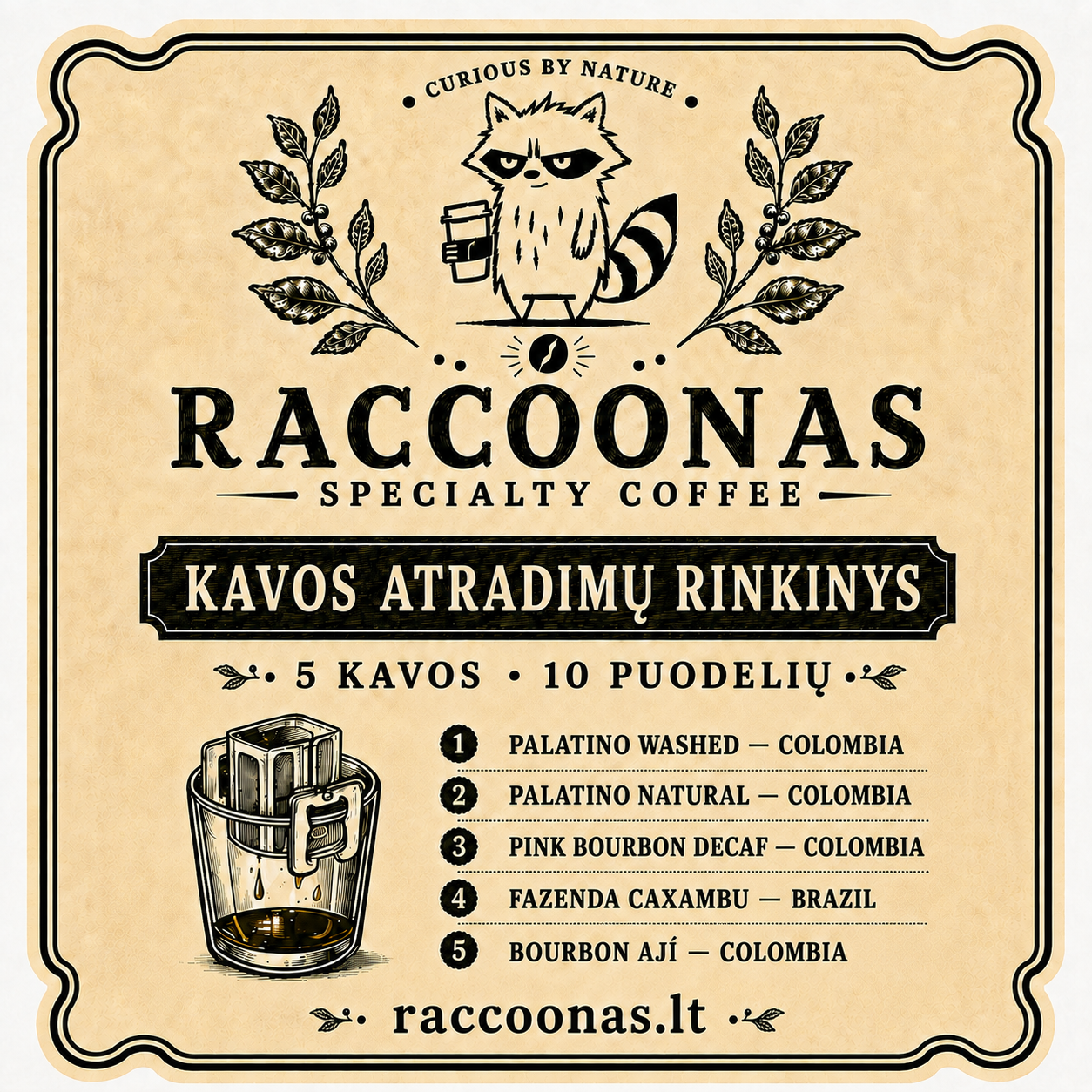 Kavos atradimų rinkinys